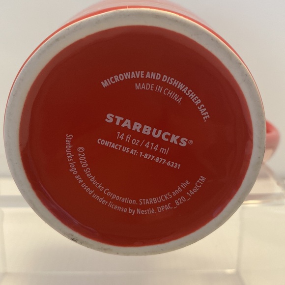 Starbucks Fa La La Red Christmas Travel Mug 2020 With Lid Falala - Picture 6 of 6